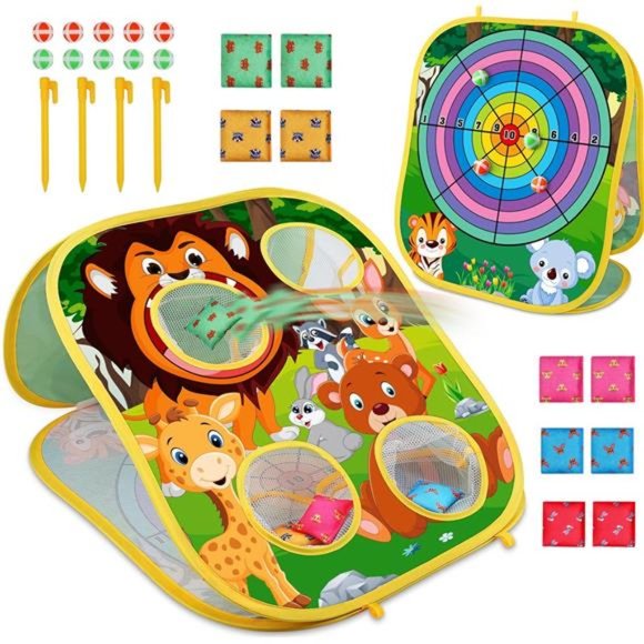 Animal Bean Bag Toss Game Toy Outdoor Toss Game, Family Party Party Supplies - Picture 1 of 6